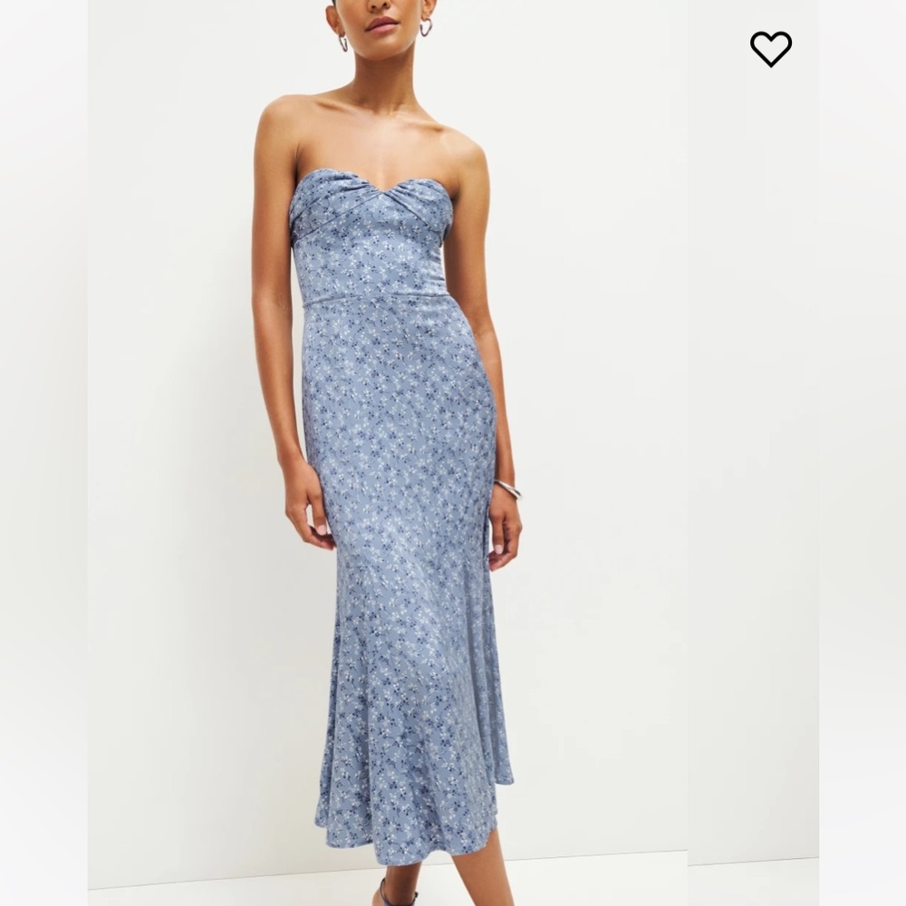 Reformation Hensley Satin Dress